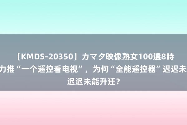 【KMDS-20350】カマタ映像熟女100選8時間 广电力推“一个遥控看电视”，为何“全能遥控器”迟迟未能升迁？