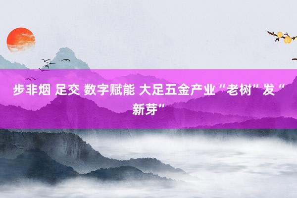 步非烟 足交 数字赋能 大足五金产业“老树”发“新芽”