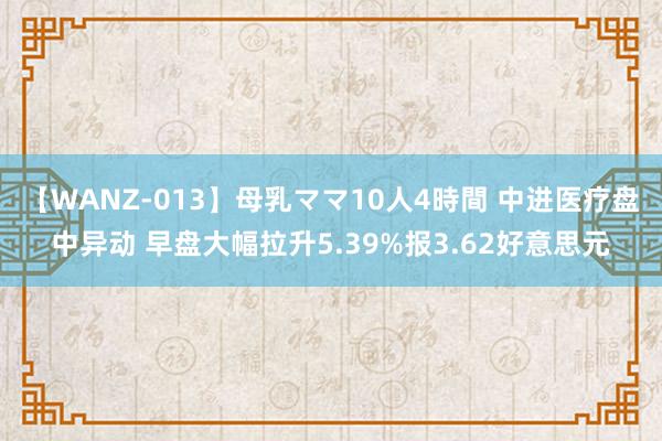 【WANZ-013】母乳ママ10人4時間 中进医疗盘中异动 早盘大幅拉升5.39%报3.62好意思元